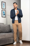 CHAQUETA ROMBOS CABALLERO - 5421