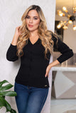 Sweater Básico Cuello V - Mujer - Ref:5466