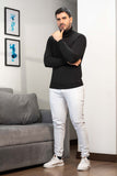 Sweater Básico Cuello Tortuga - Hombre - Ref: 5490